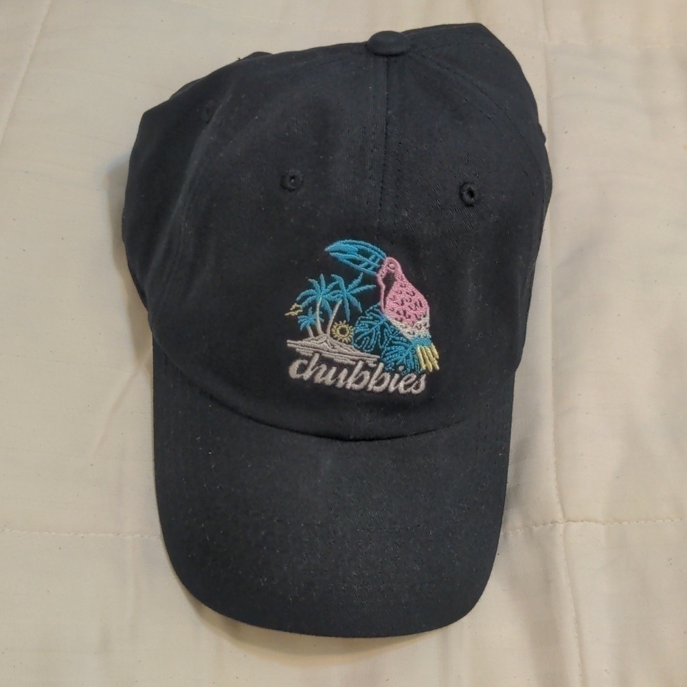 Chubbies black baseball cap one size fits all